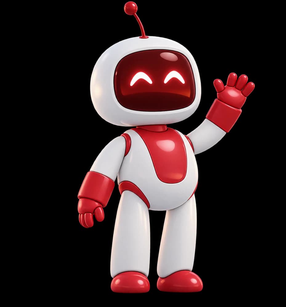 Atilla, le robot mascotte, salue